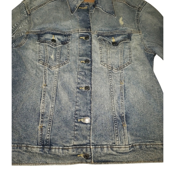 VINTAGE Levis Signature Gold Jean Jacket Trucker Denim- S - Picture 3 of 5